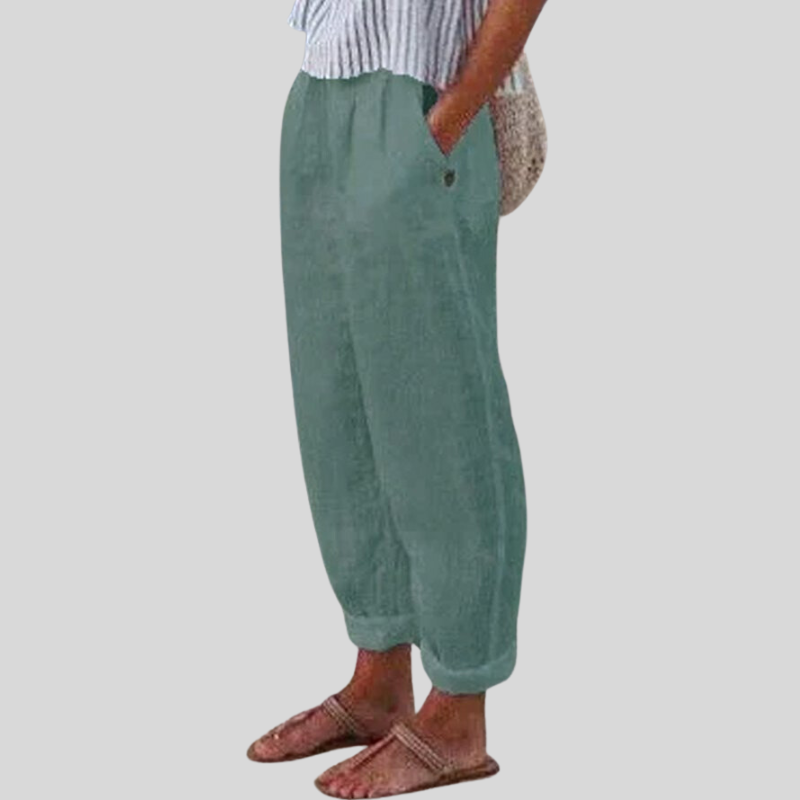 Jonna | Rechte Pantalon met Steekzakken voor Dames