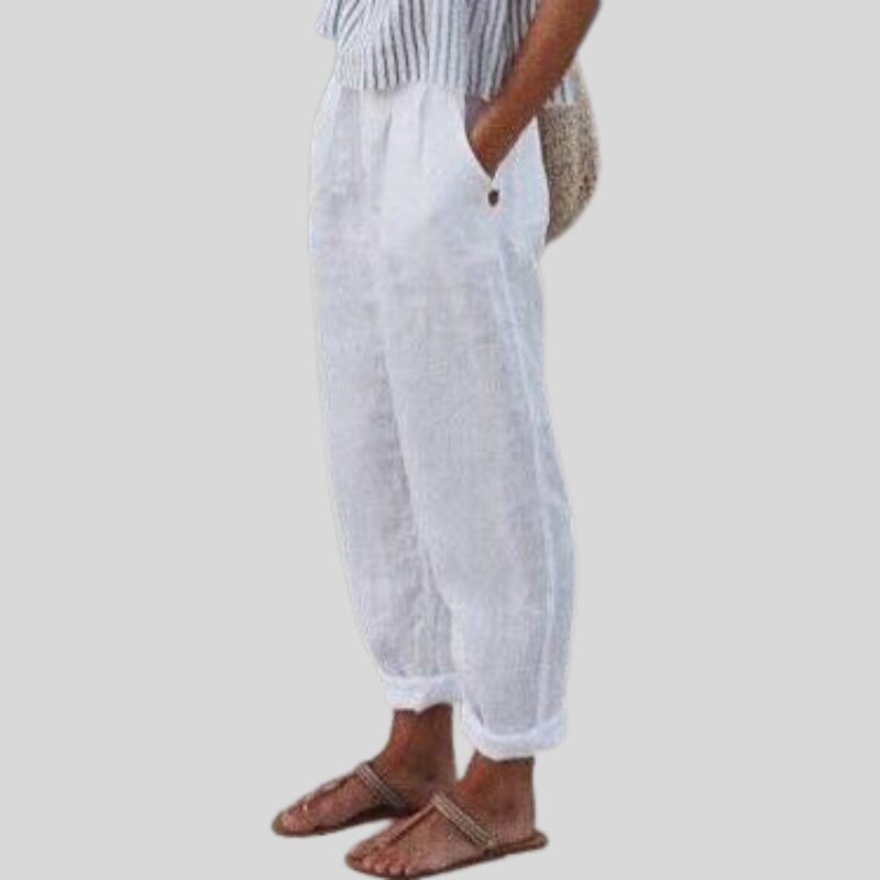 Jonna | Rechte Pantalon met Steekzakken voor Dames