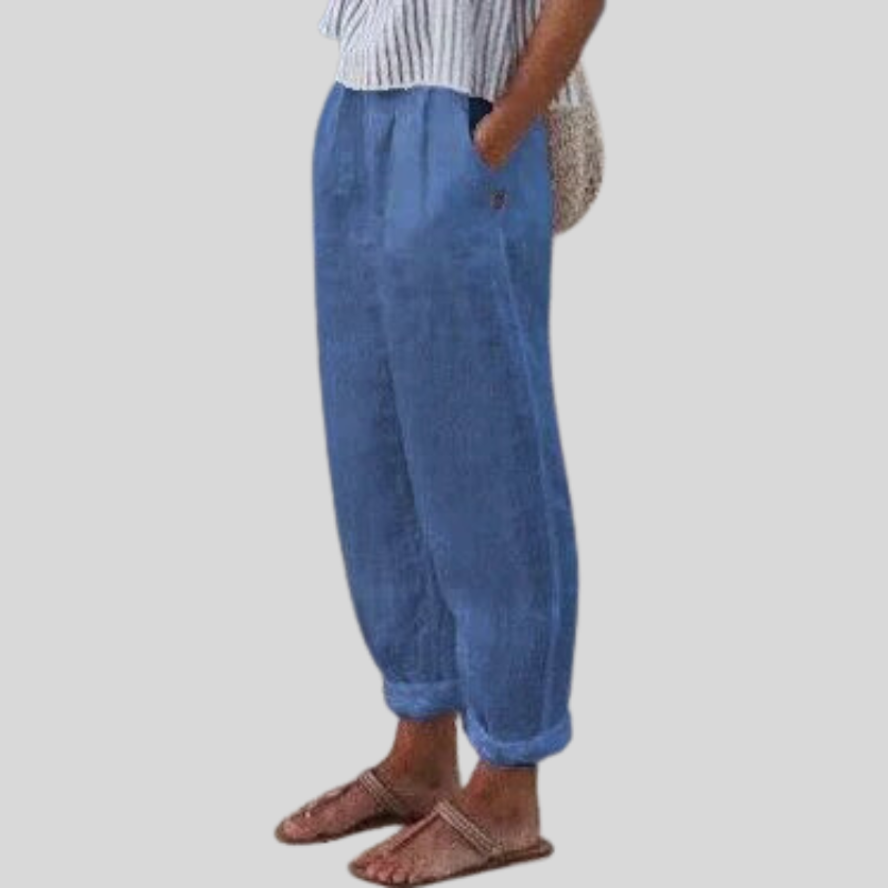 Jonna | Rechte Pantalon met Steekzakken voor Dames