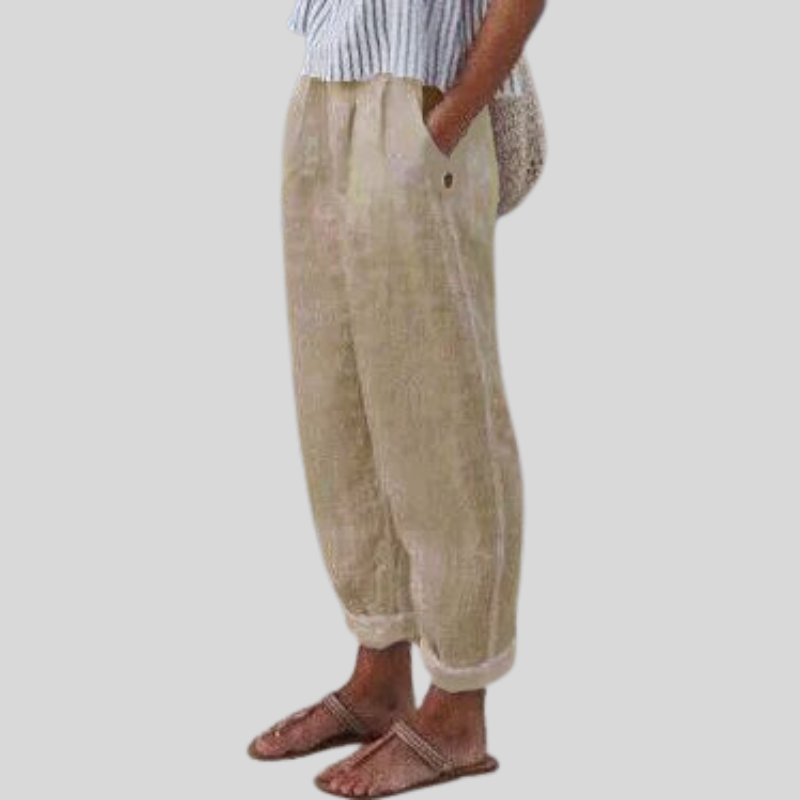 Jonna | Rechte Pantalon met Steekzakken voor Dames