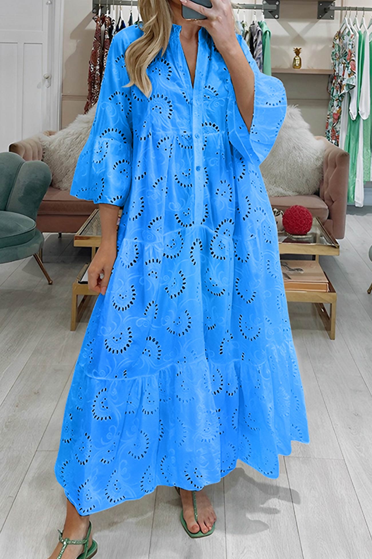 Mouwloze Maxi Jurk met A-Lijn voor Dames