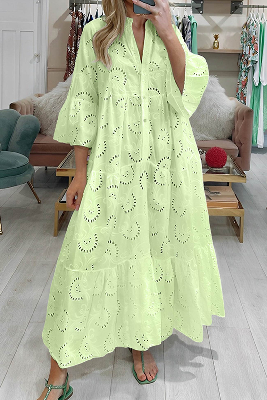 Mouwloze Maxi Jurk met A-Lijn voor Dames