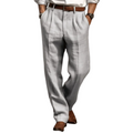 Linnen Rechte Pantalon voor Heren