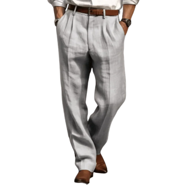 Linnen Rechte Pantalon voor Heren