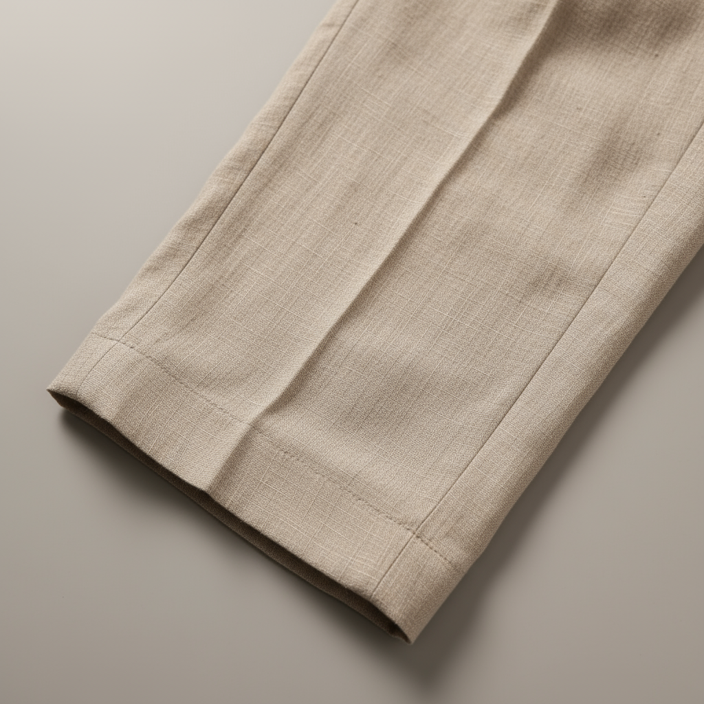 Linnen Rechte Pantalon voor Heren