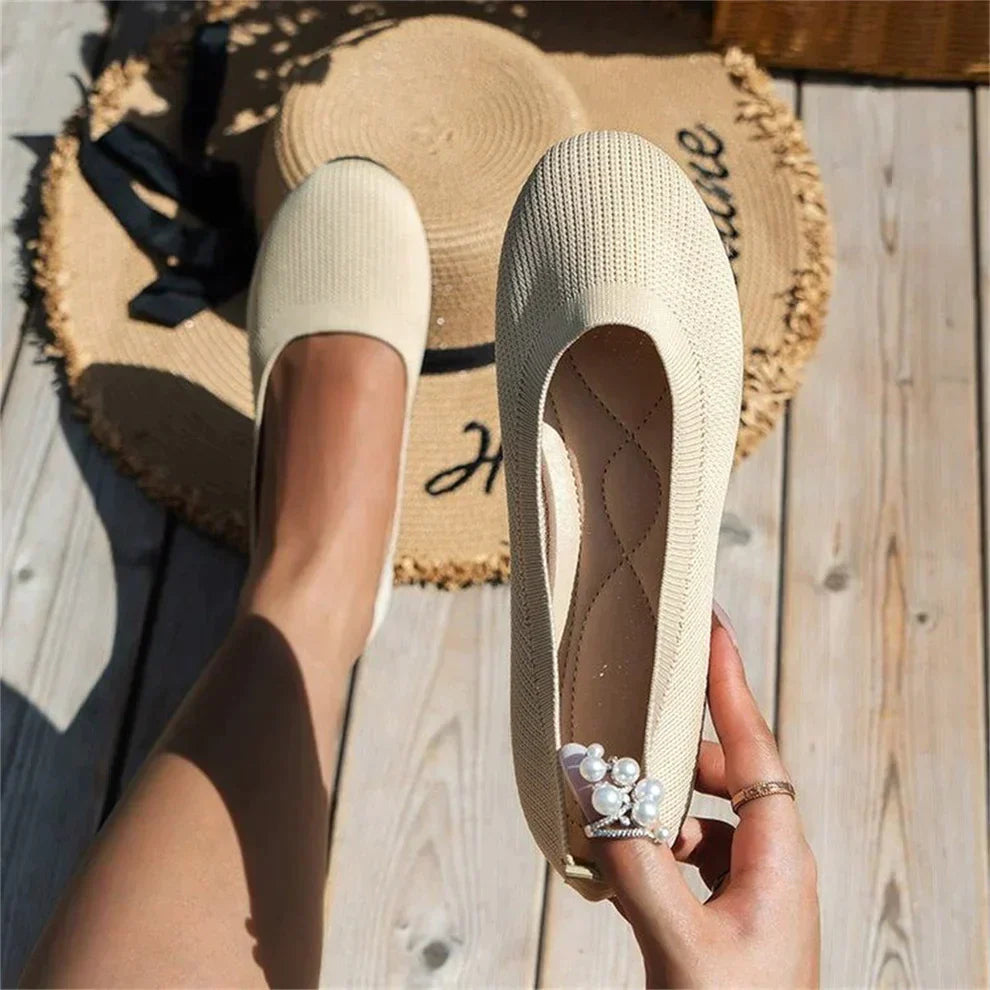 Woven Slip-On Flats voor Dames