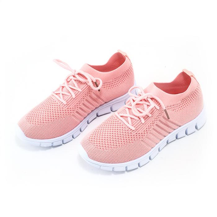 Lace-Up Mesh Sneakers voor Dames