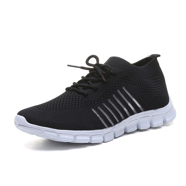 Lace-Up Mesh Sneakers voor Dames