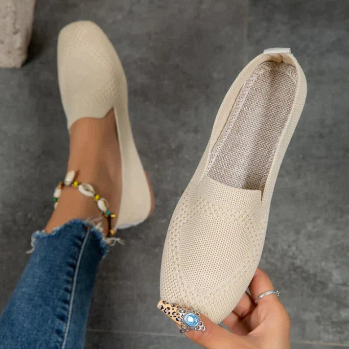 Geweven Slip-On Platte Schoenen voor Dames