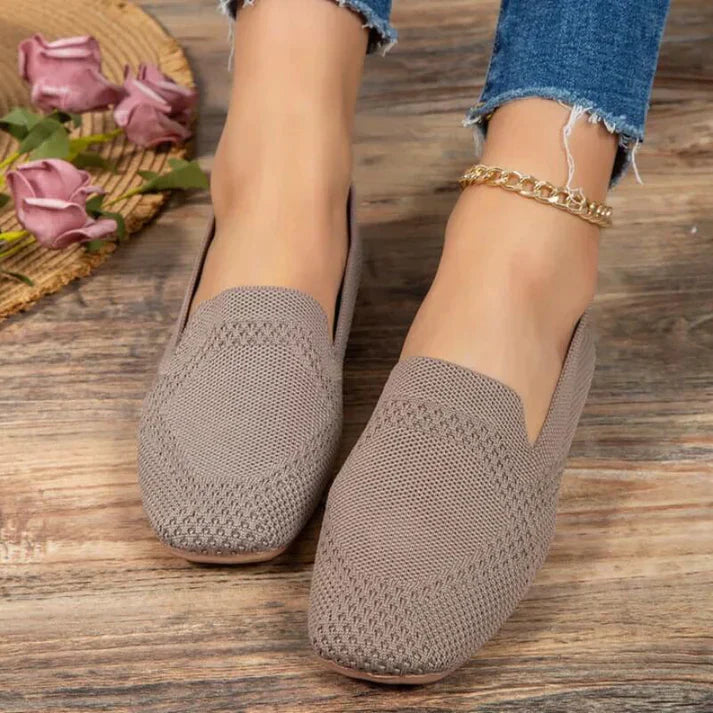 Geweven Slip-On Platte Schoenen voor Dames