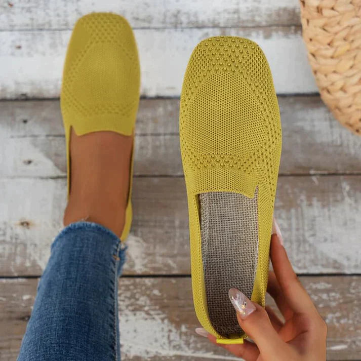 Geweven Slip-On Platte Schoenen voor Dames