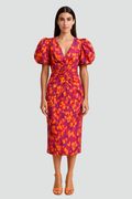 Midi Jurk met Bufmouwen voor Dames