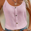 Button-Down Blouse met Spaghettibandjes voor Dames