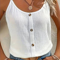 Button-Down Blouse met Spaghettibandjes voor Dames