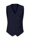 Slim Fit Double-Breasted Driedelig Pak Set voor Heren