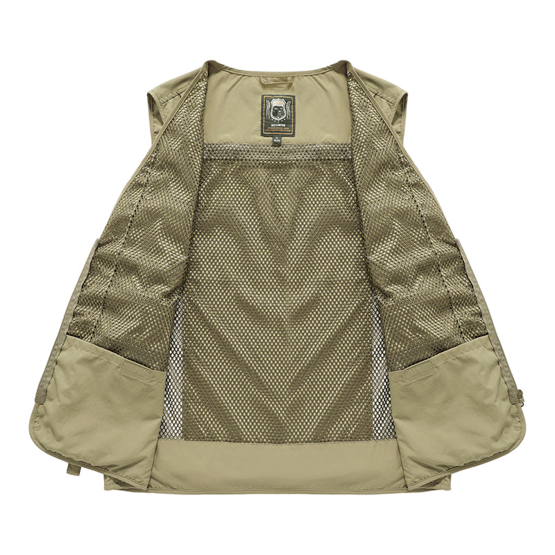 Ethan | Multi-Pocket Mouwloze Zomerjas voor Heren