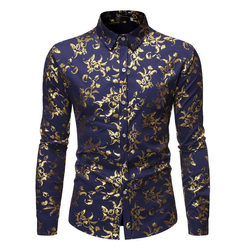 Metallic Overhemd met Paisley Print voor Heren