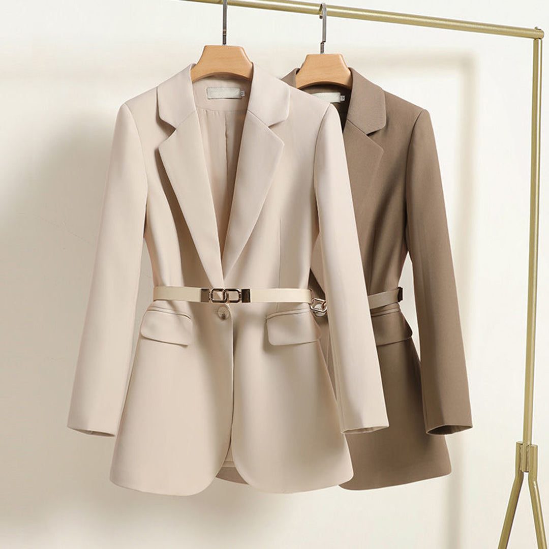 Belted Blazer met Reverskraag voor Dames