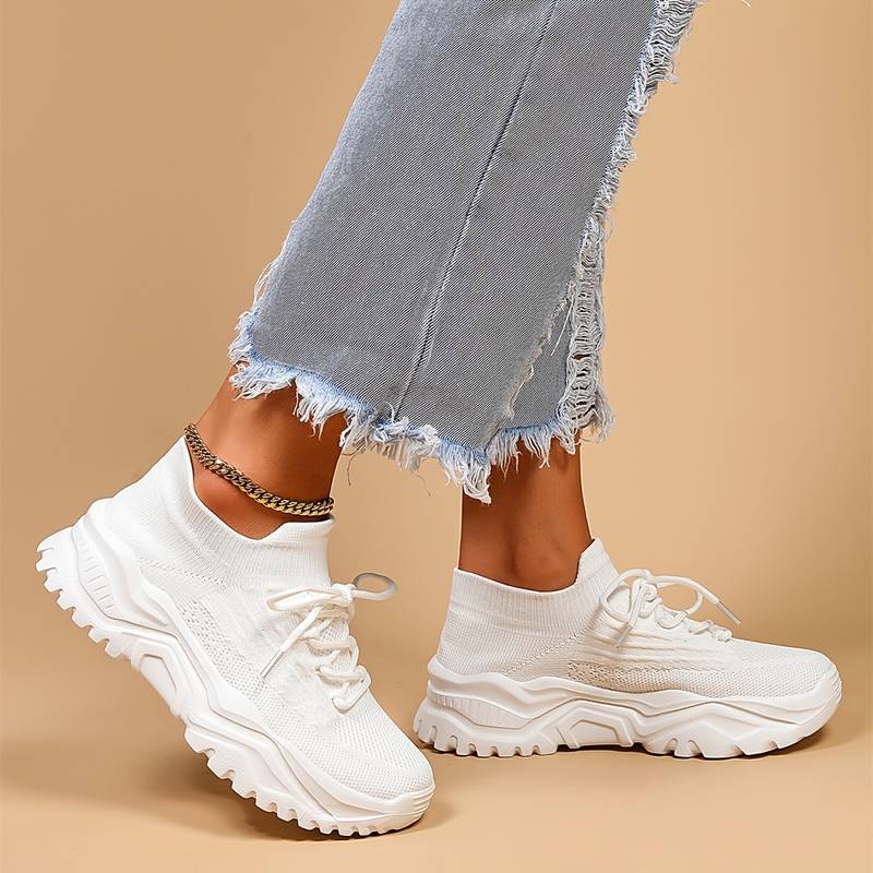 Florine | Platform Sneakers met Veters voor Dames