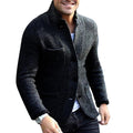 Blazer met Opstaande Kraag voor Heren - Zwart