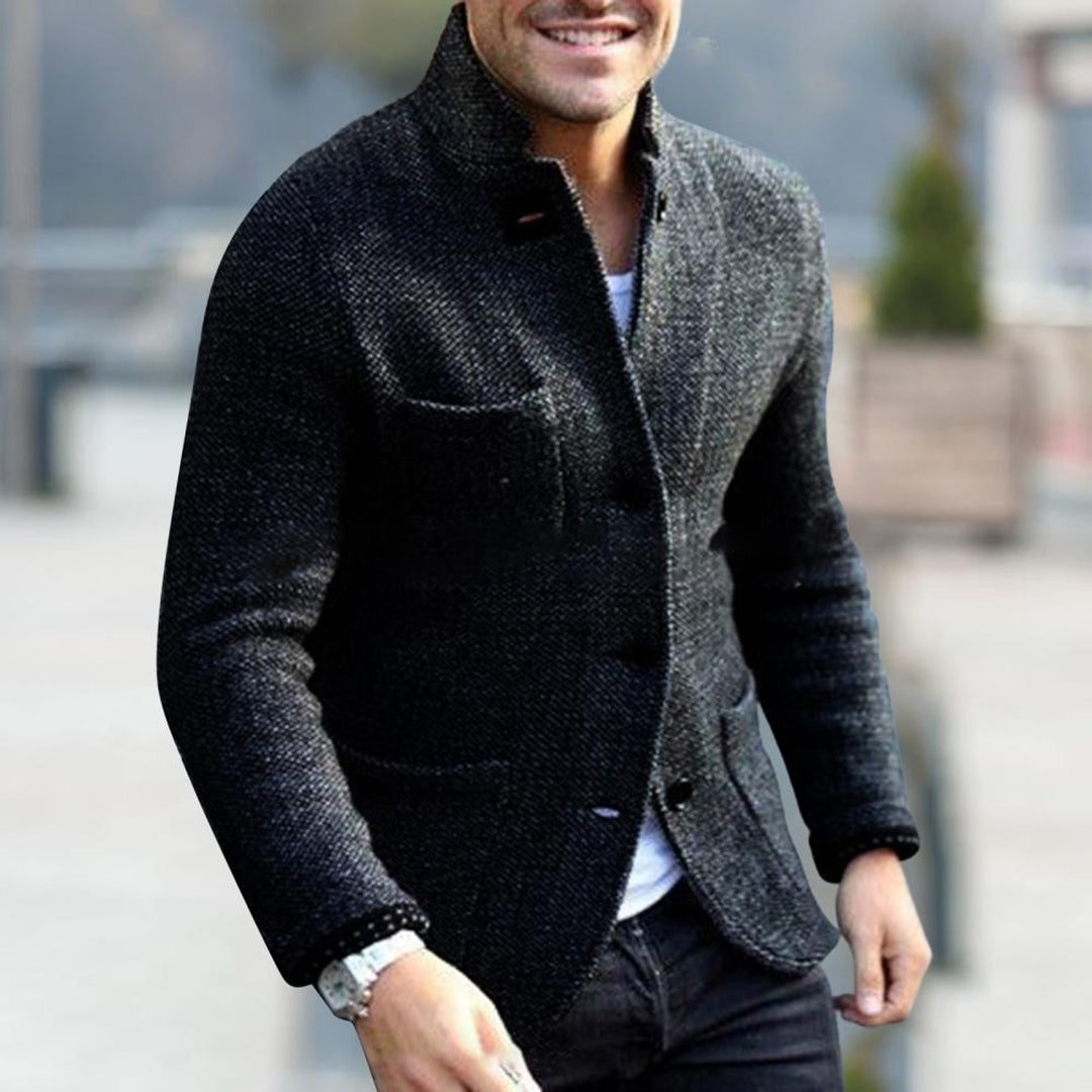 Blazer met Opstaande Kraag voor Heren
