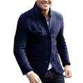 Blazer met Opstaande Kraag voor Heren - Marineblauw