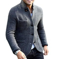Blazer met Opstaande Kraag voor Heren - Grijs