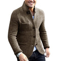 Blazer met Opstaande Kraag voor Heren - Khaki