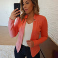 Blazer met Reverskraag voor Dames - Oranje