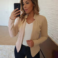 Blazer met Reverskraag voor Dames - Beige