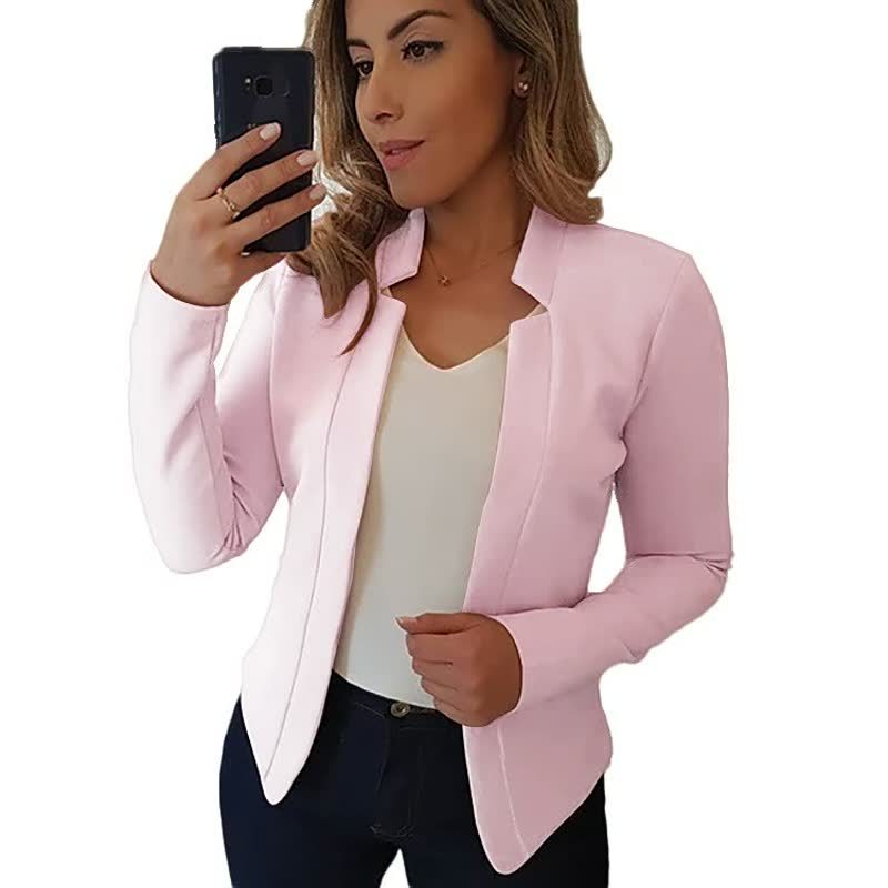Blazer met Reverskraag voor Dames - Licht roze