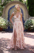 Bloemen Halternek Maxi Jurk voor Dames - View 10