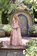 Bloemen Halternek Maxi Jurk voor Dames - View 7