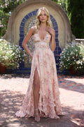 Bloemen Halternek Maxi Jurk voor Dames - View 8