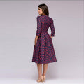Bloemen Maxi Jurk met Drie Kwart Mouwen voor Dames - View 3