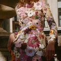 Bloemen Maxi Jurk met Lange Mouwen voor Dames - View 3