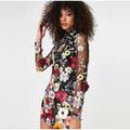 Bloemen Maxi Jurk met Lange Mouwen voor Dames - View 4