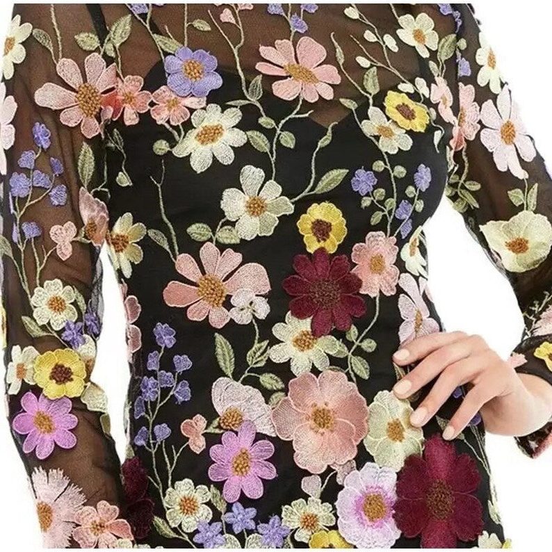 Bloemen Maxi Jurk met Lange Mouwen voor Dames - View 5