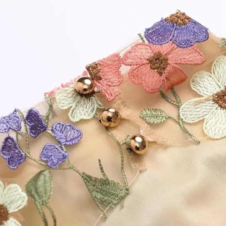 Bloemen Maxi Jurk met Lange Mouwen voor Dames - View 6