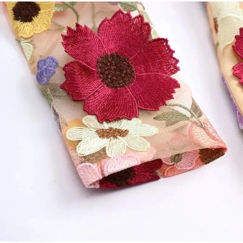 Bloemen Maxi Jurk met Lange Mouwen voor Dames - View 7