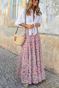 Bloemen Maxi Rok met A-Lijn voor Dames - View 3
