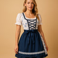 Bloemenjurk Dirndl Jurkje met Vetersluting voor Dames