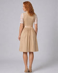 Bloemenkant Dirndl Jurkje met Korte Mouwen voor Dames - View 2