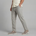 Linnen Wide Leg Pantalon voor Heren