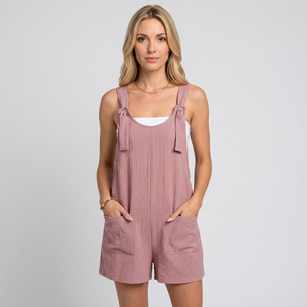 Aina | Mouwloze Playsuit met Steekzakken voor Dames