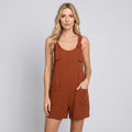 Aiyana | Mouwloze Playsuit met Steekzakken voor Dames