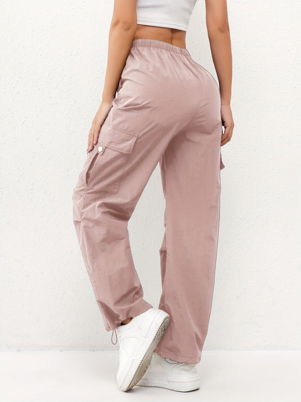 Cargo Parachute Broek met Wijde Pijp voor Dames - View 9