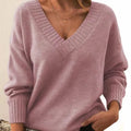 Cashmere Coltrui met Lange Mouwen voor Dames - Pink