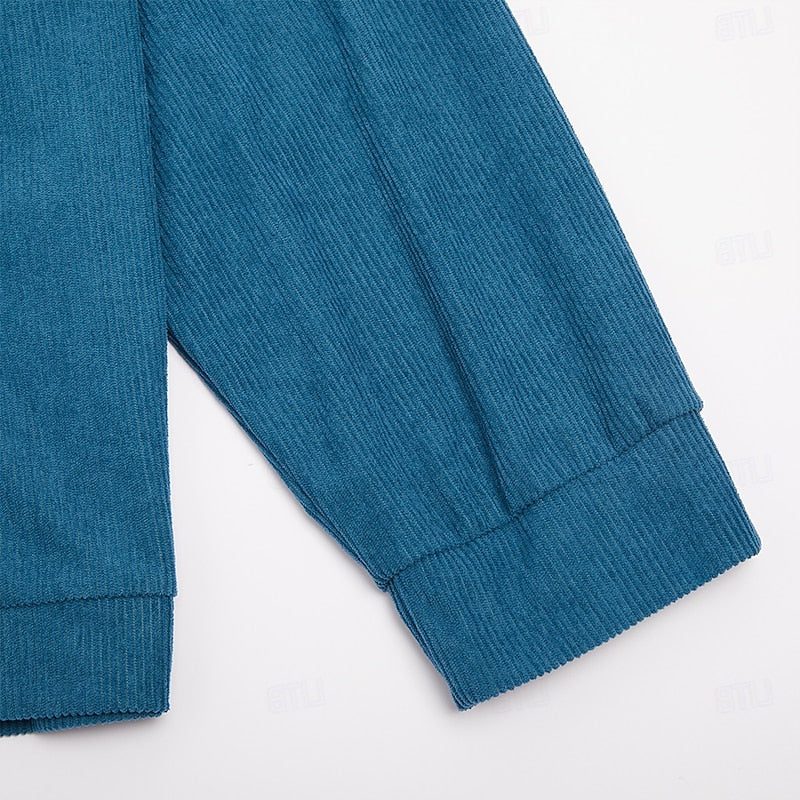 Corduroy Blousonjack met Ritssluiting voor Heren - View 12