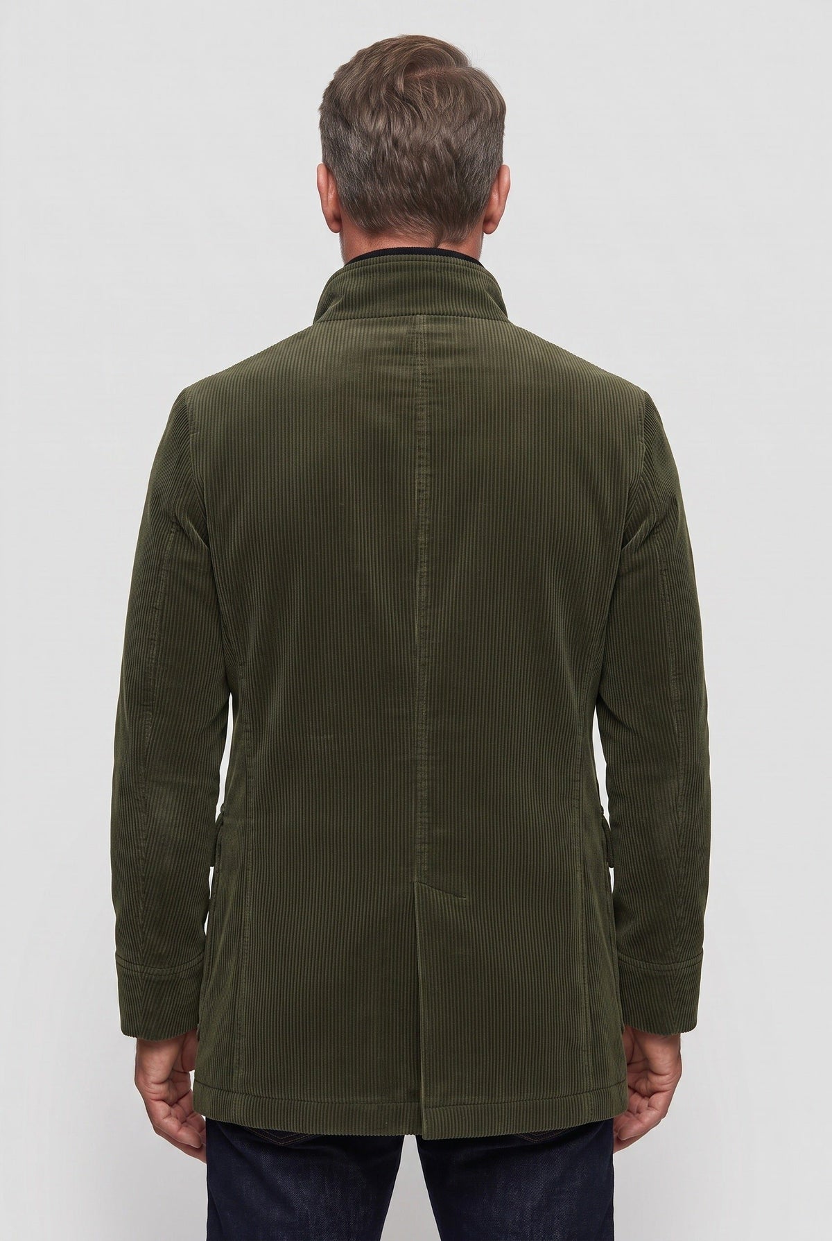 Corduroy Jas met Opstaande Kraag voor Heren - View 2